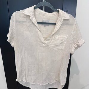 Rails Cream Button Down Shirt